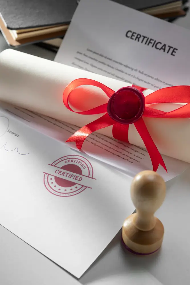 Trusted service outcome for attested international documents